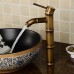 Tap Deck Mounted Antique Brass Wealth Bamboo Faucet Bathroom Vessel Sink Mixer Tap 2016 Factory Direct Brass Classic Design Style - B0777F7H1V